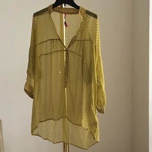 NWOT Plenty by Tracy Reese sheer swim coverup